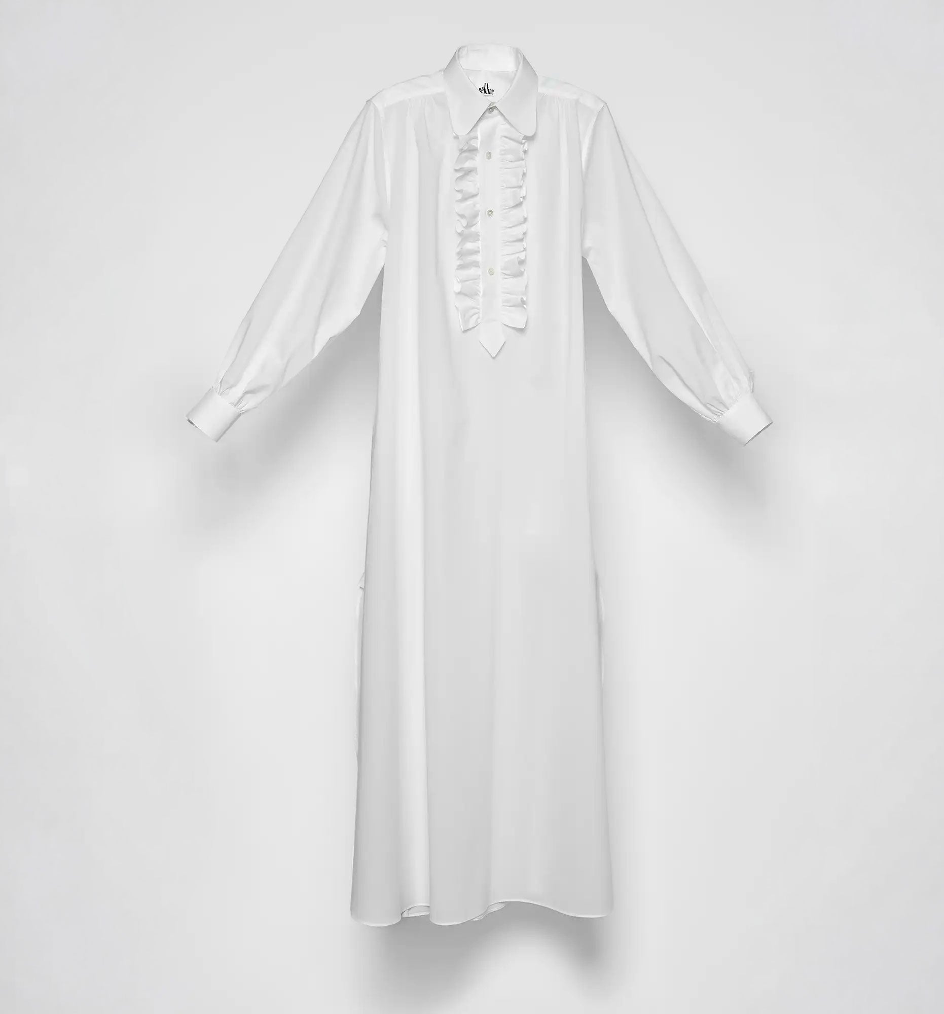 LONG RUFFLE DRESS