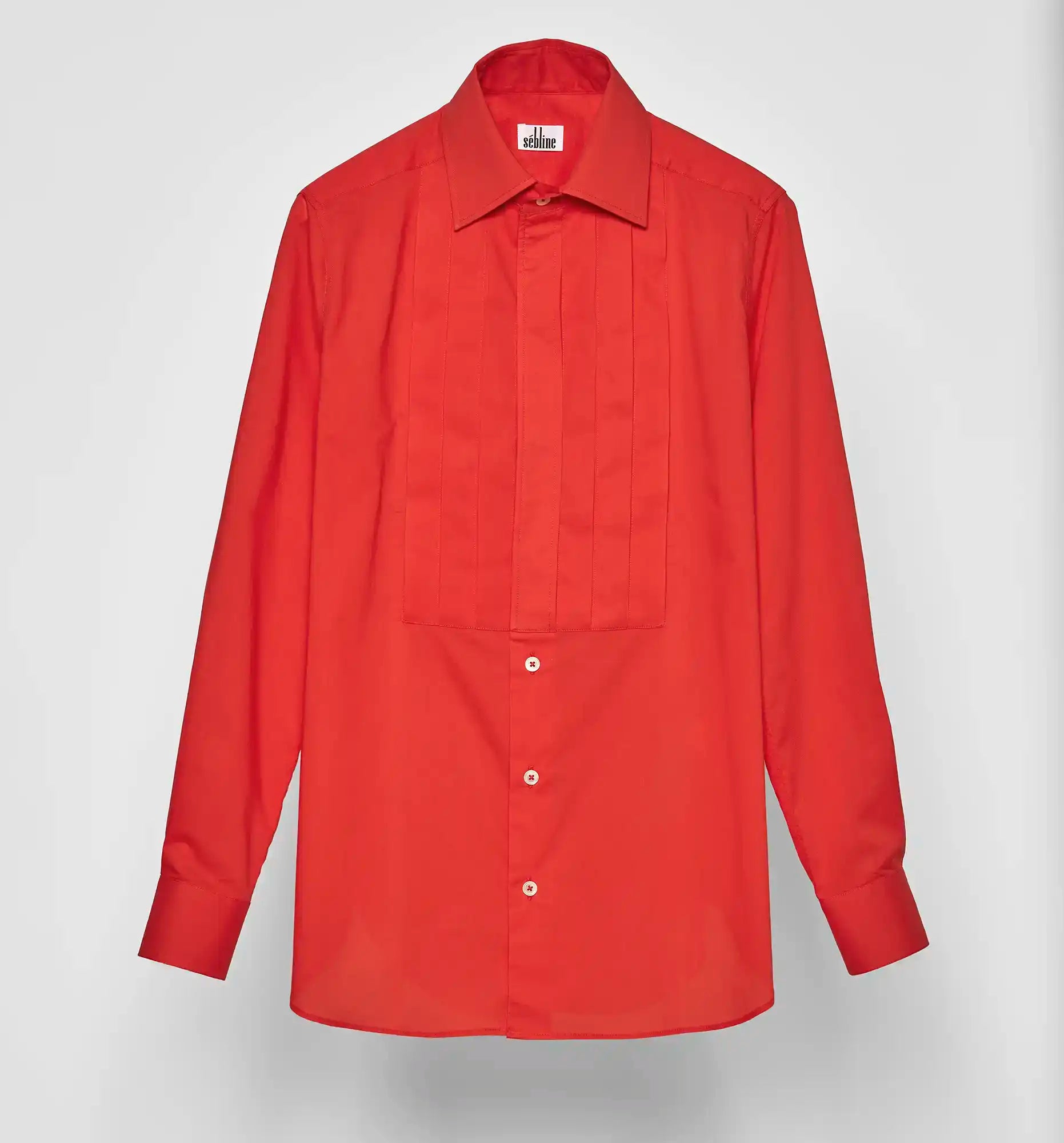 PLEATED SMOKING SHIRT