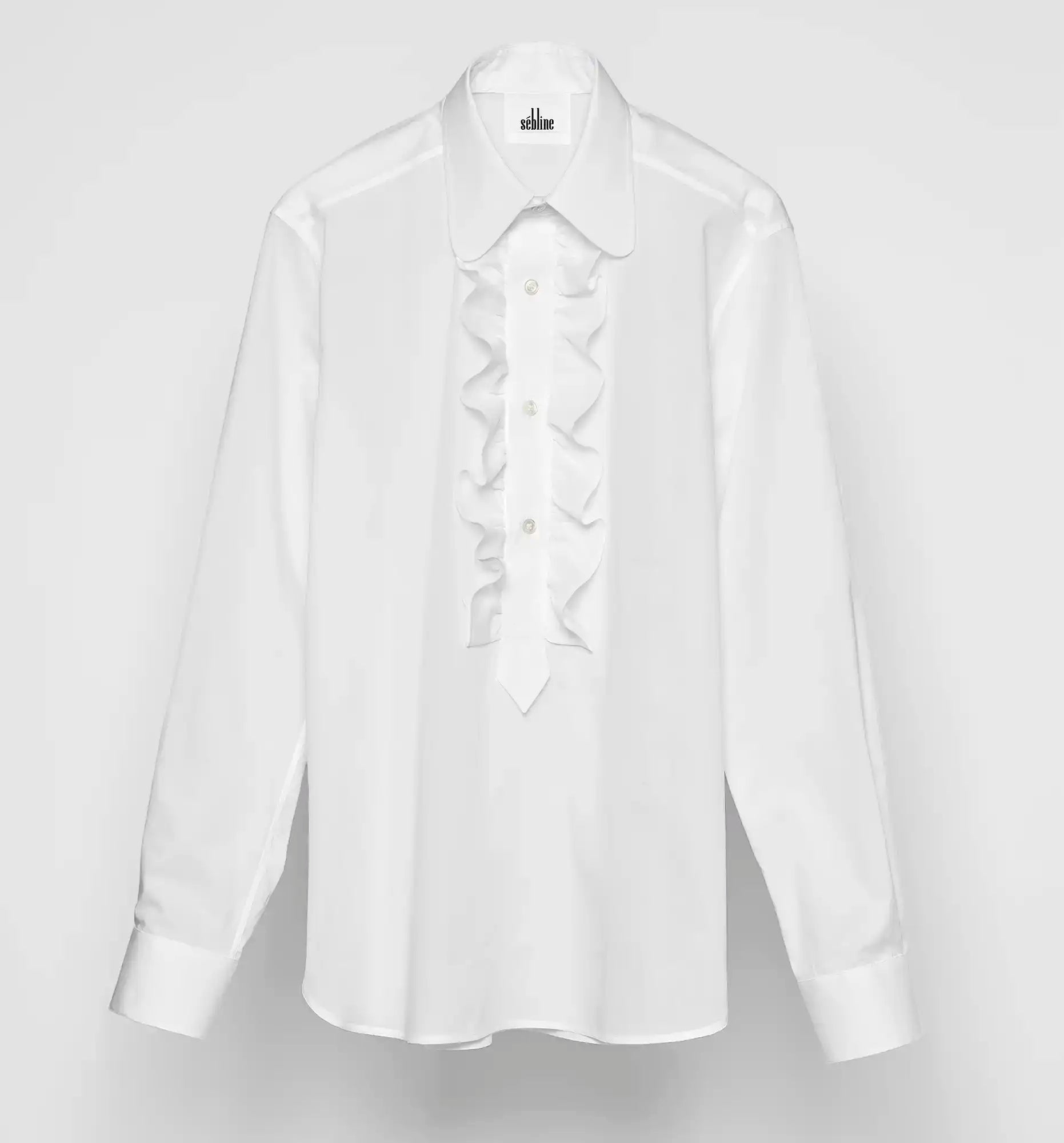 RUFFLE POLO SHIRT