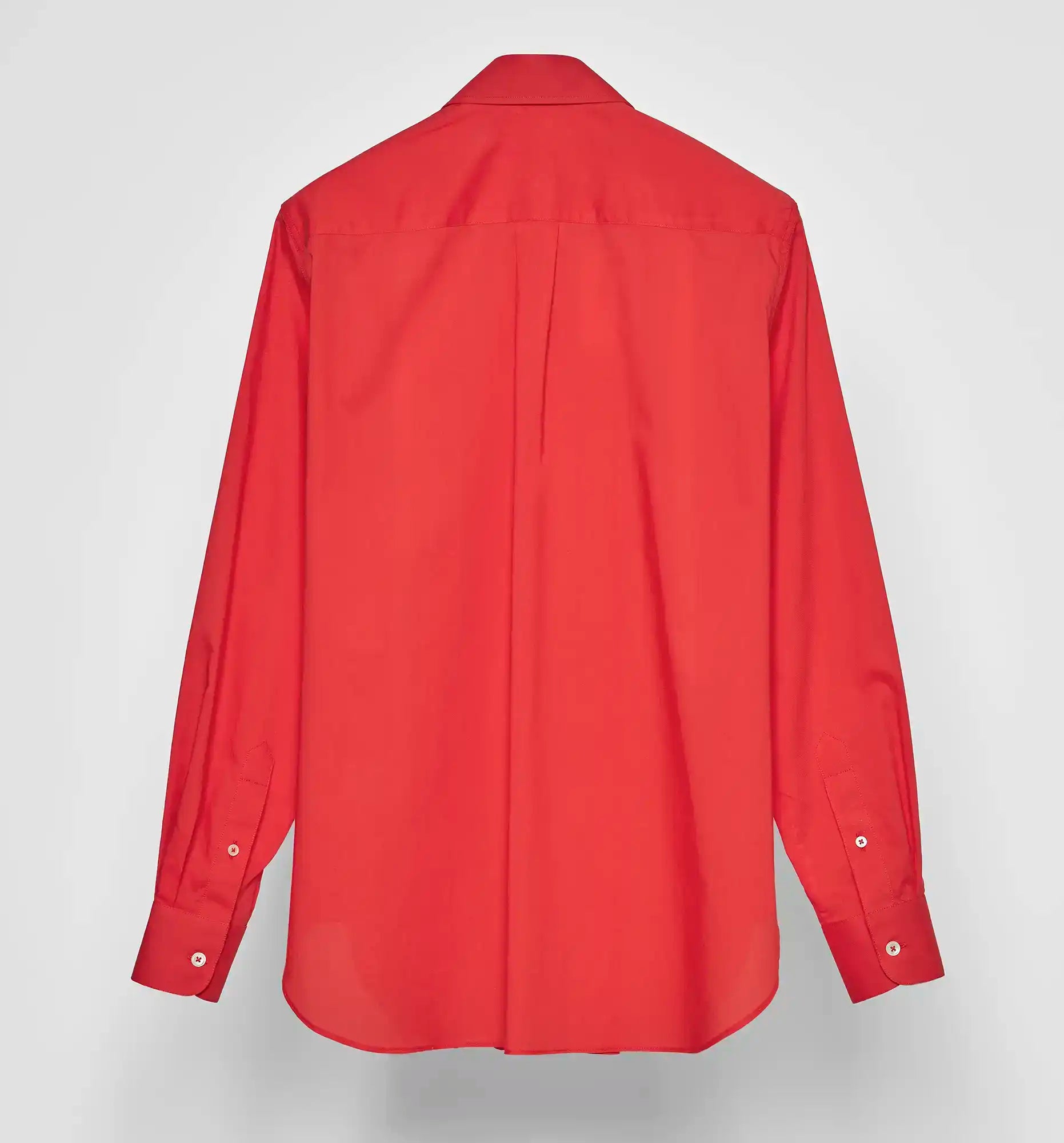 Work shirt in poppy red — back view
