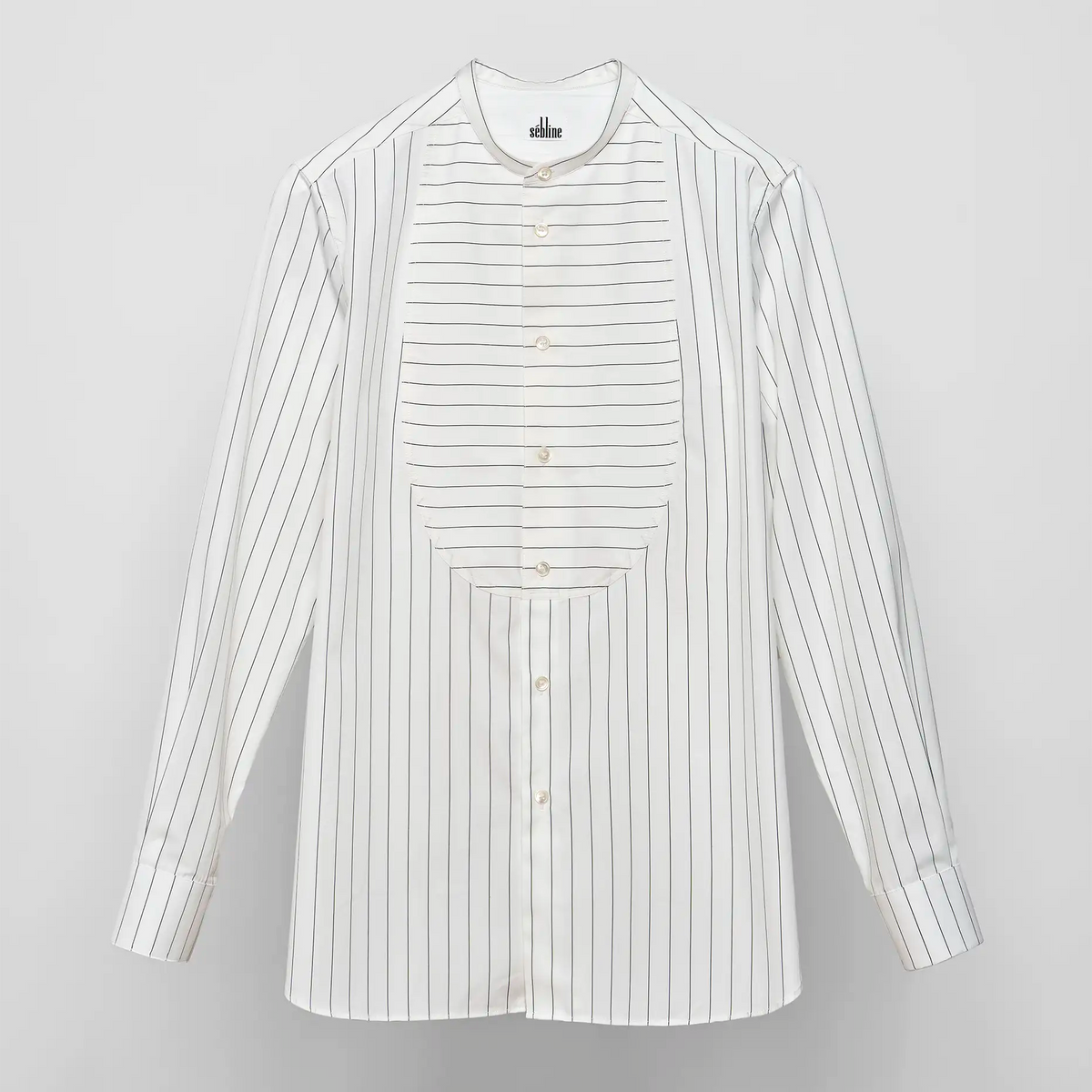 【未使用級】sebline BUNNY SHIRT ストライプ XS Bunny Shirt off-white and black – Women's shirt | Sébline