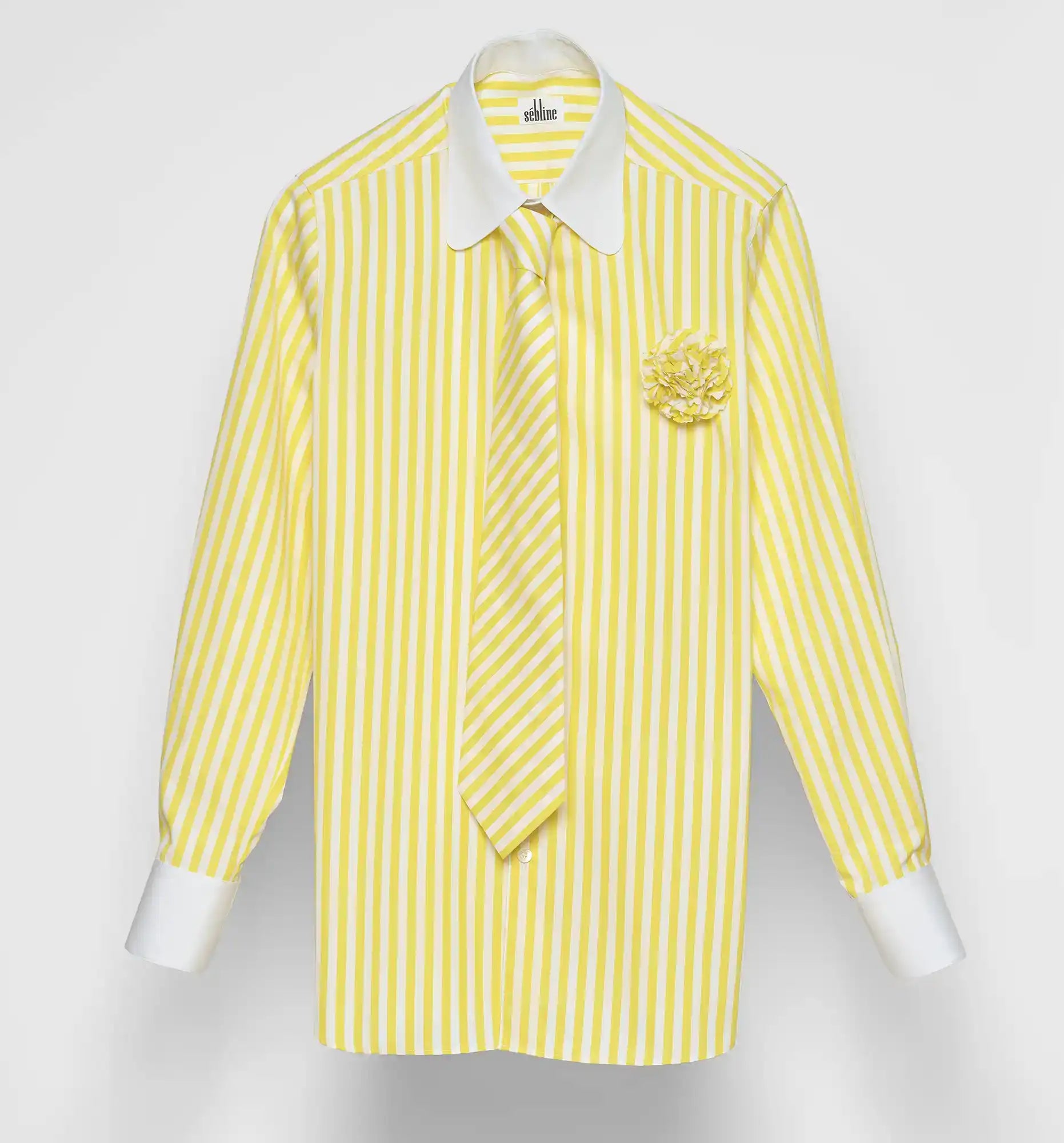 Dandy shirt in yellow — front view packshot