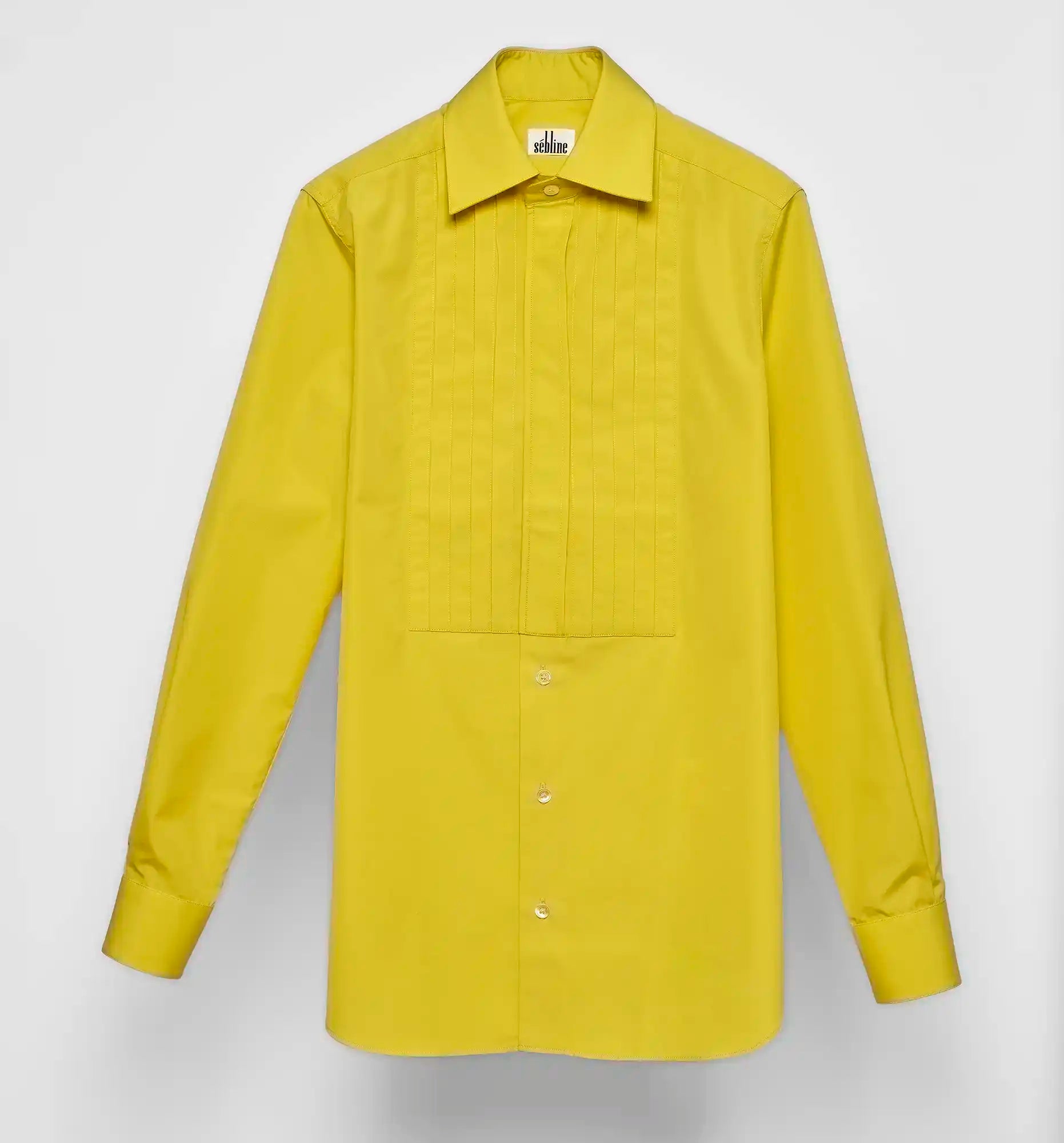 PLEATED SMOKING SHIRT