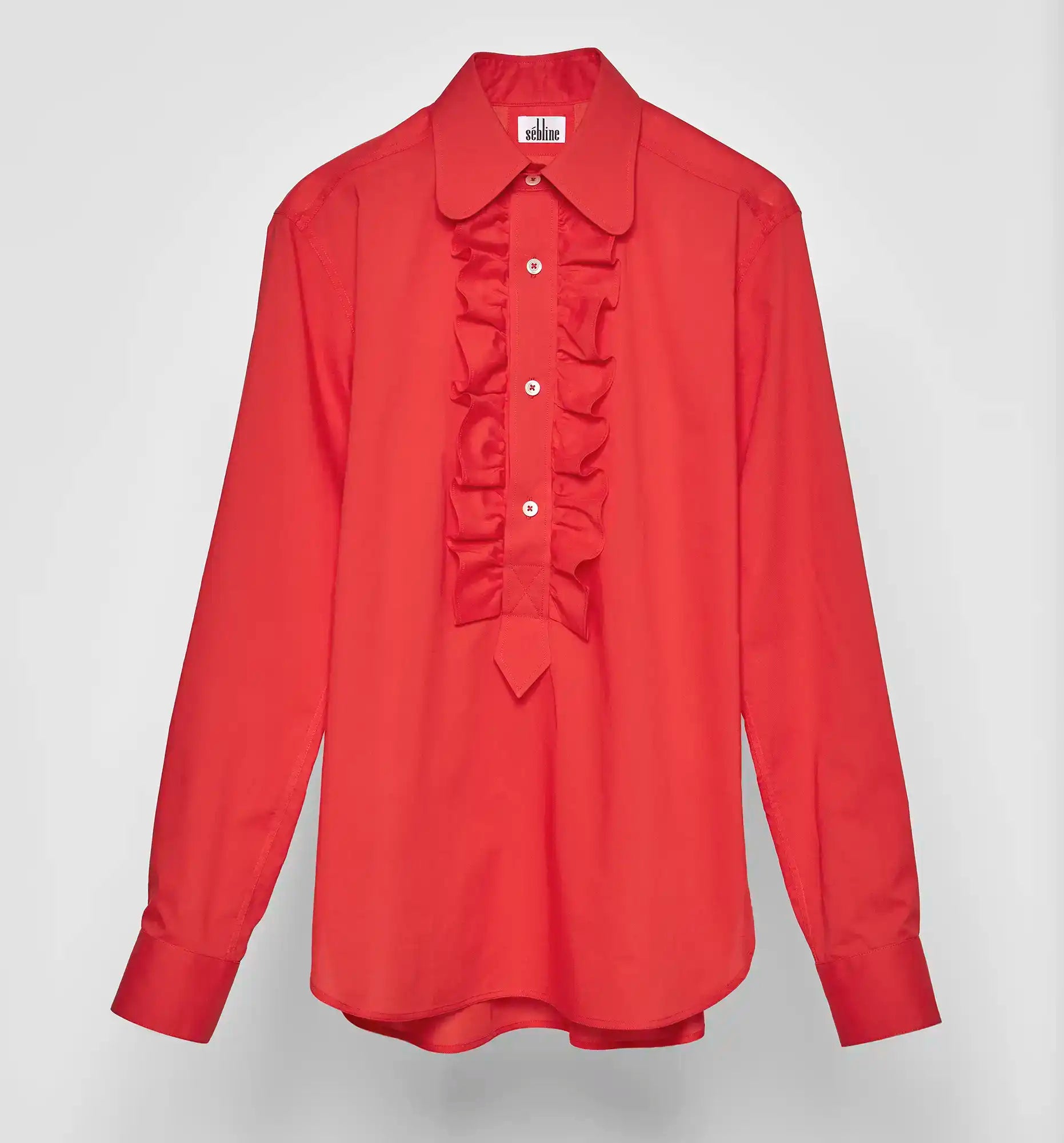 RUFFLE POLO SHIRT