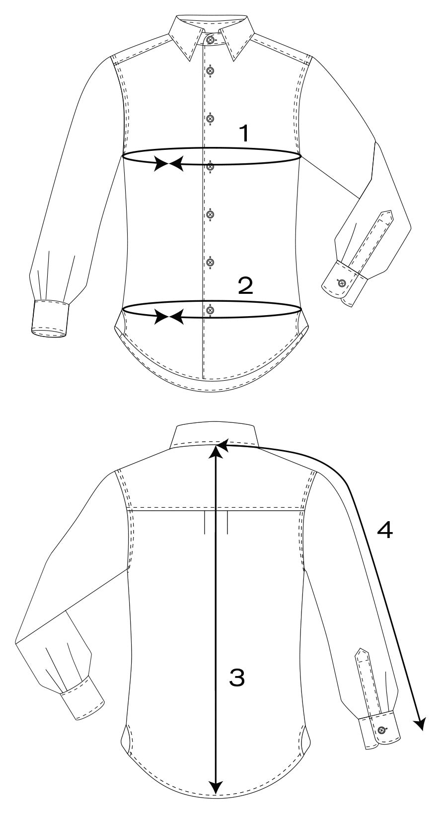 MEASUREMENT CHART > WOMEN RUFFLE POLO SHIRT