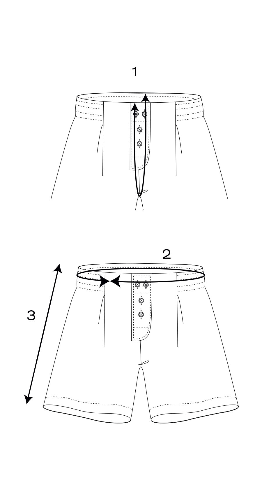 MEASUREMENT CHART > UNISEX BOXER
