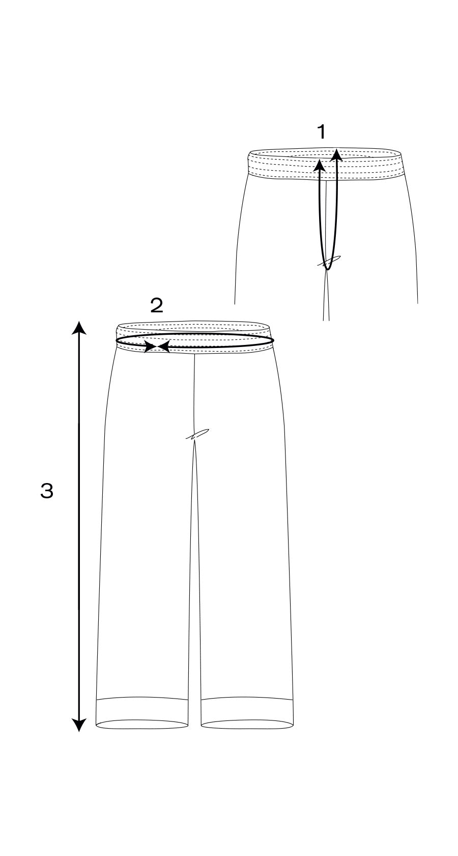 MEASUREMENT CHART > WOMEN PYJAMA